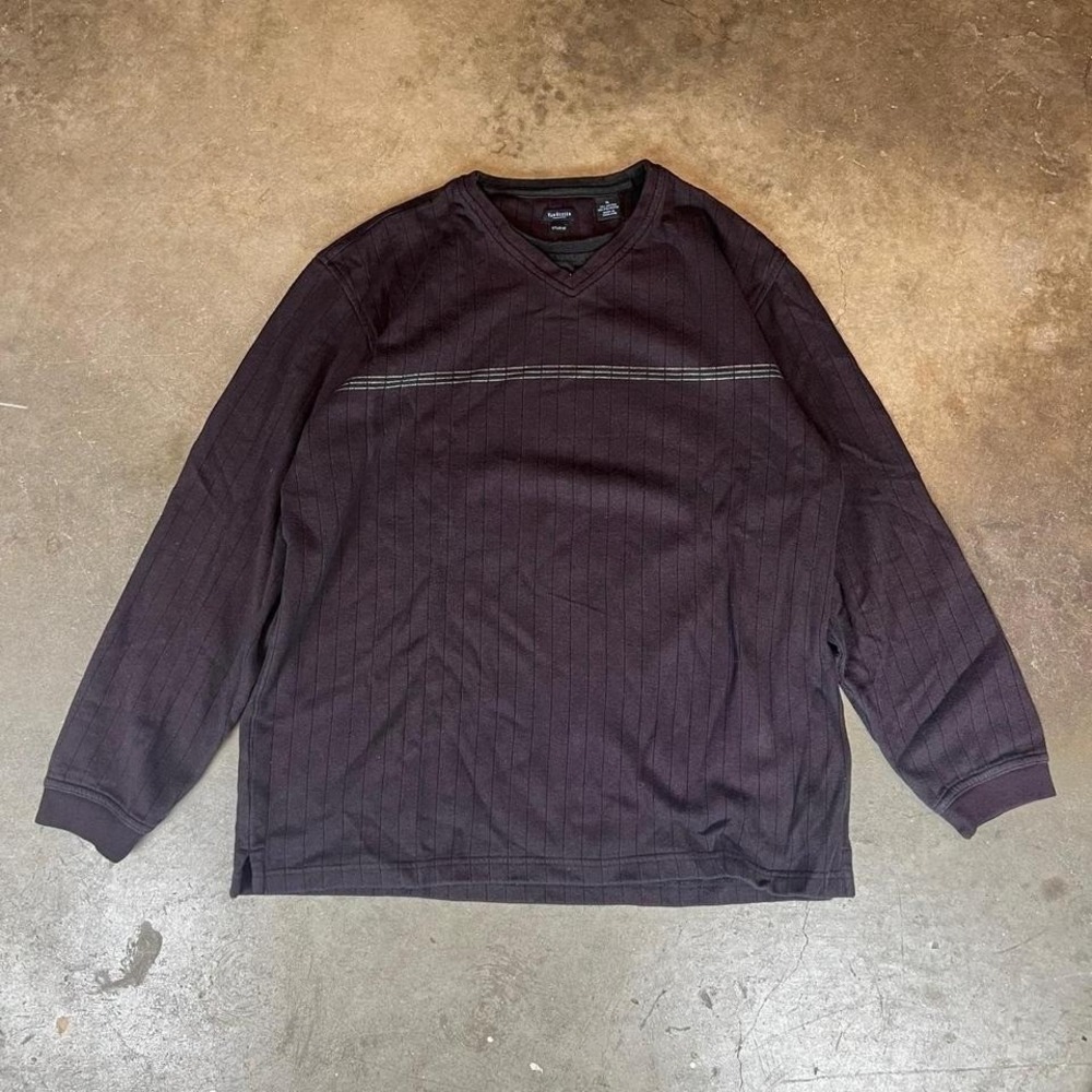 Vintage 90s van heusen long sleeve striped shirt Size men's XL
